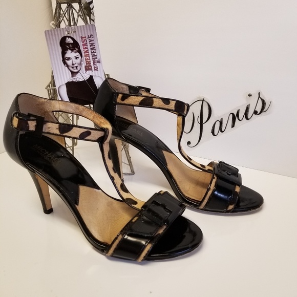 MICHAEL KORS Calf- hair Leopard Heels Sandals - Picture 5 of 8
